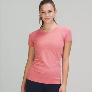 Lululemon Pink blossom swiftly tech short sleeve  size 8
